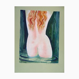 Aphrodite Anadyomene - 1970s - Emile Deschler - Aquarelle - Contemporain