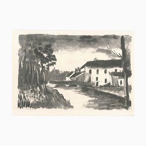 Le Moulin de La Naze - Litografia originale di M. de Vlaminck - 1925-26 1925/26