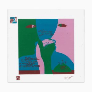 Arcobaleno - Diecicomeleditadiduemani - Screen Print on Acetate by E. Puchard 1973