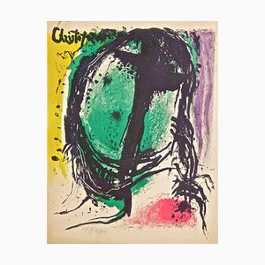 Face - Original Lithograph by J. Cristoforou - 1964 1964