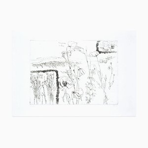 A Day on the Hill - Original Etching by Renzo Biasion - 1966 1966