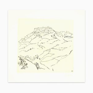 Landscape - Original Radierung von Renzo Biasion - 1960er 1960er