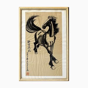 Black Horse - China Tusche von Chinese Master Frühes 20. Jh