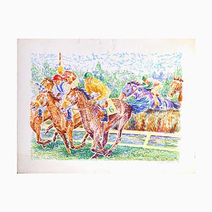 Rae Jockey no. Lithographie Originale 6 - S. Mendjisky - 1970s 1970s