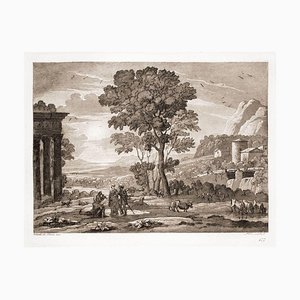 Liber Veritatis - Original B/W Etching after Claude Lorrain - 1815 1815