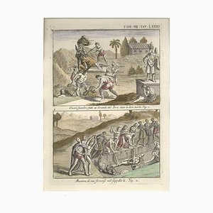 Begräbnis Ehrungen und Beerdigung der peruanischen Anführer - von G. Pivati - 1746-1751 1746-1751