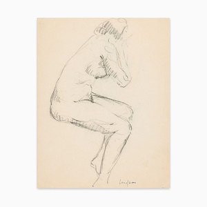 Female Nudes - Original Charcoal Drawing y Unknown Artist Early 20th Century End of 19th Century