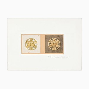 Symboles - Encre et Aquarelle de Chine Originale par A. Giraldon - Début 20ème Siècle Début 20ème Siècle