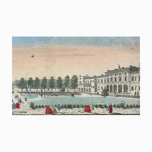 Somerset Royal Palace View - Original Etching 18° Century 18th Century