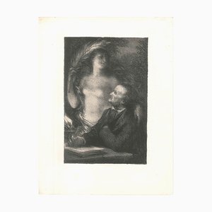 The Muse - Original Lithograph by Henri Fantin-Latour - 1886 1886