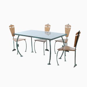 Dining Set by Jos Laugs, 1982, Set of 5
