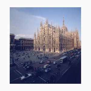 Imprimé Oversize Encre C Cathédrale de Milan Noir par Slim Aarons