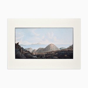 Paesaggio Campi Flegraei - Piatto XIII - Veduta di Capri - Di Hamilton-Fabris 1776-79