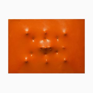 Extroversion on Orange - Enamel on Canvas von Giorgio Lo Fermo - 2016 2016