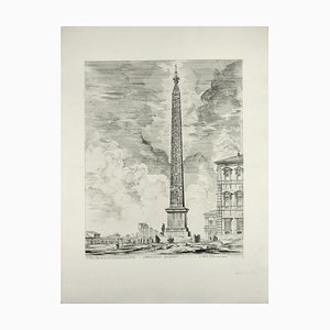 Obelisco Egizio (Egyptian Obelisk) - Etching by G. B. Piranesi 1759
