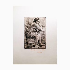 Hot Housekeeper - Original Etching and Drypoint by A. Soffici - 1957 1926