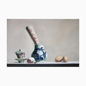 Breakfast - Original Oil on Canvas by Zhang Wei Guang - 2007 2007