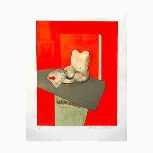 Etude Du Corps Humain D'après Ingres, Original Lithograph 1984