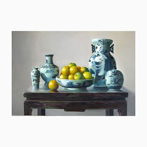 Oranges - Original Oil on Canvas by Zhang Wei Guang - 1998 1998