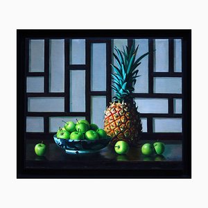 Pineapple and Apples - Huile sur Toile par Zhang Wei Guang - 2001 2001