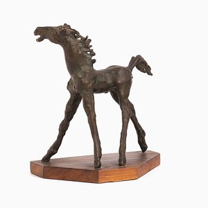 Cavallo - Scultura originale in bronzo di A. Murer - 1975, 1975