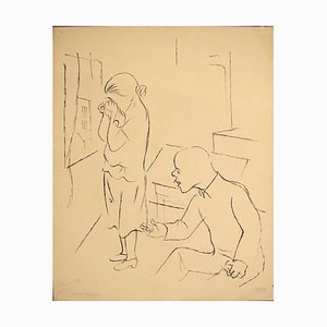 Without Results - China Ink Drawing on Paper by G. Grosz - 1925 1925