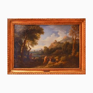 Pair of Roman Landscapes - by J.F. Van Bloemen - 18th Century 18th Century