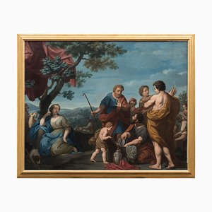 Scena bucolica - Olio su tela attribuito a Michelangelo Ricciolini - 1705 1705