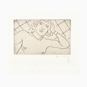 Torse, Fond à Losanges - Original Drypoint on China by H. Matisse, 1929 1929
