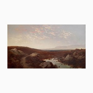 Landscape - Oil on Canvas by Giulio Aristide Sartorio - 1890 ca. 1890 ca.