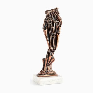 The Music - Original Travertine Sculpture by Benedetto Robazza - 2000s 2000s
