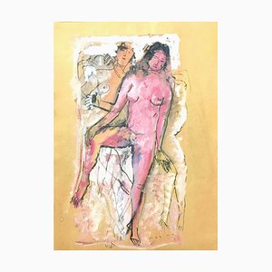 Nude of Woman - Original Mixed Media by Marino Marini - 1930s 1930s