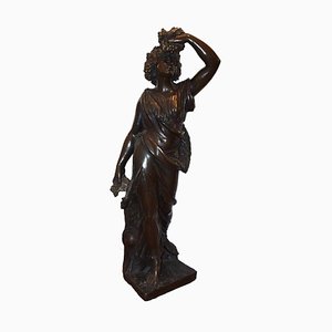 Follower of Bacchus - Bronze Skulptur von Unknown Italian Artist Late 1800 Late 1800