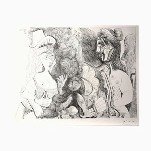 Incisione originale de La Fête de la Patronne - 1971 Incisione originale di Pablo Picasso
