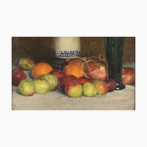 Still Life - Original Oil on Board par GB Crema - 1920s