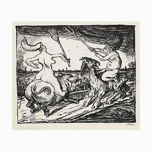 Walpurgis Nacht - Original Drawing by A. Kubin - 1920 1920