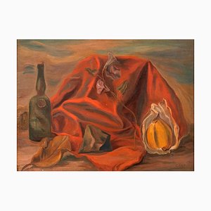 Still Life - Original Oil on Board by G. Canali - 1940 1940