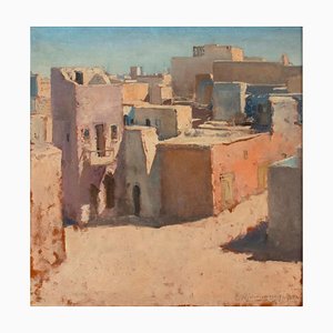 Vista del antiguo Trípoli - Óleo sobre tablero - 1972 1972