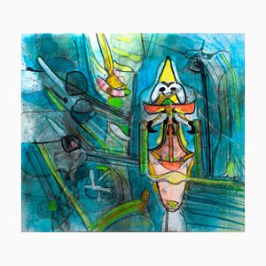 Untitled - Oil on Canvas by Roberto Sebastian Matta - 1996 1996