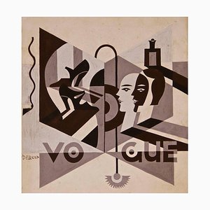 Vogue - Inchiostro e tempera originali di Fortunato Depero - 1929 ca. 1929 circa