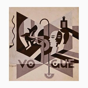 Vogue - Original Ink and Tempera par Fortunato Depero - 1929 ca. 1929 env.