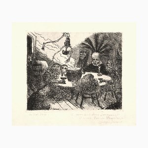 Le Roi Peste (The Plague Kings) - Original Etching by James Ensor - 1895 1895