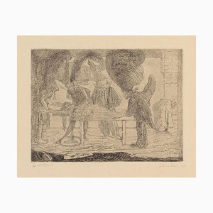 Acquaforte Assassinat - Original di James Ensor - 1888 1888