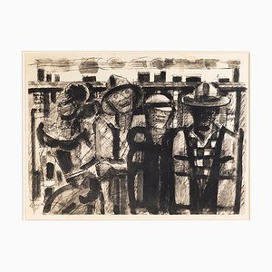 Untitled - Original China Ink by Marcel Gromaire - 1951 1951