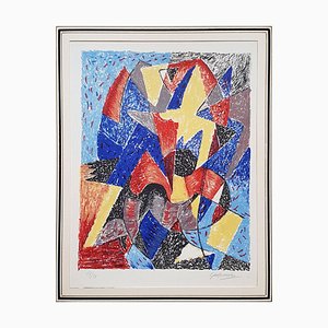 Omaggio a Boccioni - Litografia originale di Gino Severini - 1962 1962