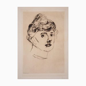 Gravure à l'Eau-Forte The Princess of Ilmenau par E. Munch - 1905/6 1905-1906