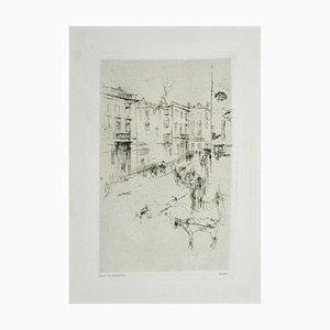 Alderney Street - Original Etching by J.A. Whistler - 1881 1881