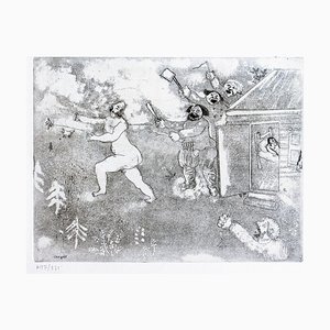 La Suite tout Nu - Original Etching by M. Chagall - 1948 1948
