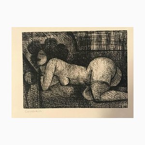 Nude Woman - Original Radierung von Marcel Gromaire - 1930 ca. 1930er