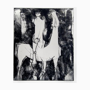 The Idea of the Knight - Original Etching by Marino Marini - 1971 1971